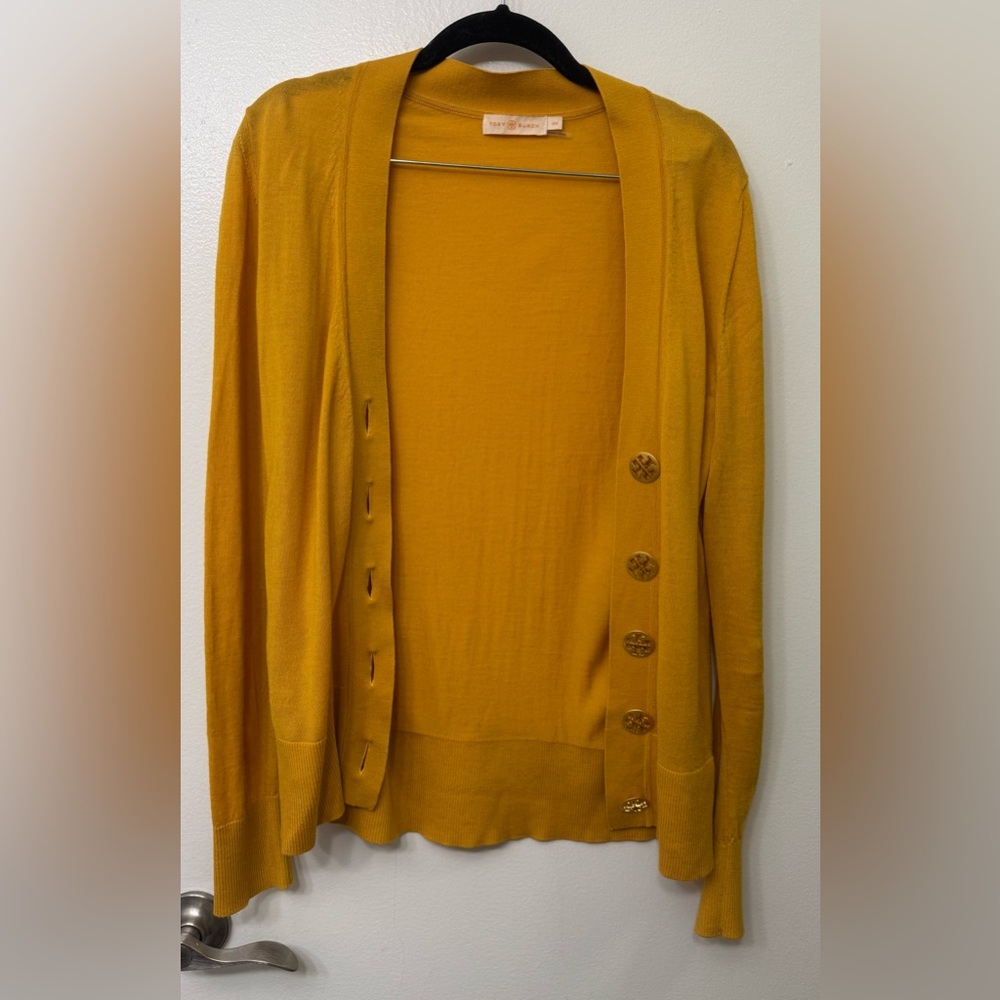 Tory Burch Simone Cardigan | Women’s Classic Knit Sweater Jacket - Picture 2 of 5